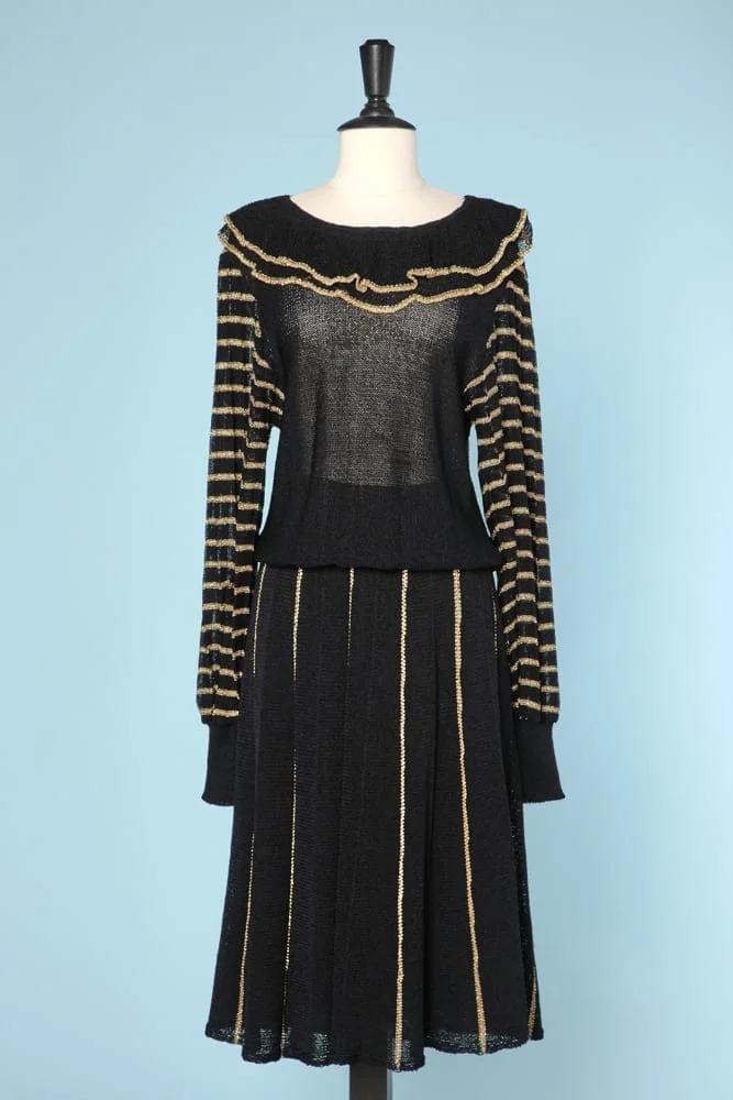 n6084_tailleur_maille_noir_or_1970_taille_40_pic001
