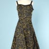 n6107_robe_1950_coton_jaune_motifs_noirs_gris_bretelles_taille_38_40_pic001