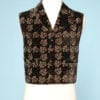 n6244_gilet_homme_xix_velours_feuilles_imprimees_brodes_beige_marron_pic001
