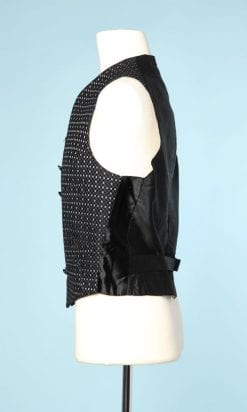 n6246_gilet_xix_noire_gris_tisse_pic002