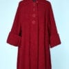 Manteau en bouclette rouge 1940