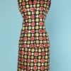 n6388_tailleur_jupe_1970_satin_noir_broche_carres_verts_oranges_or_38_pic001