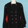 n6408_veste_cape_lainage_noir_1940_double_crepe_rouge_boutons_or_38_40_pic001
