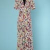 n6435_robe_longue_1930_1940_soie_imprime_fleurs_multicolores_plisse_etoile_poitrine_36_38_pic001