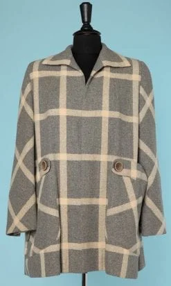 n6464_veste_1940_lainage_gris_carreaux_blancs_larges_poches_taille_42_pic002