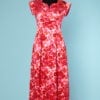 n6483_robe_longue_1960_satin_rose_fleurs_velours_devore_orange_rouge_rose_taille_36_pic001