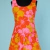 n6706_mini_robe_1970_orange_rose_vert_taille_40_pic001