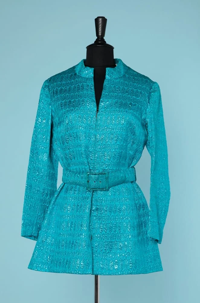 n6731_mini_robe_satin_gaufre_lurex_bleu_1970_taille_38_pic001