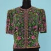 n6743_veste_velours_vert_brode_motifs_micro_perles_multicolore_taille_40_pic001