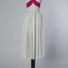 Robe 1950 en mousseline grise et violine