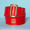Ceinture en cuir rouge Escada