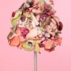 Chapeau 1950 recouvert de fleurs multicolores