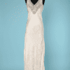 Chemise de nuit en satin de soie et dentelle ivoire 1930
