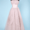 Robe de bal 1950 en tulle rose