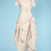 Robe de mariée 1960 en soie sauvage ivoire modele Dior pour Sorelle del Mare