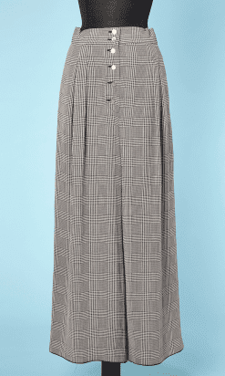 Pantalon vintage Chanel pied de poule noir et blanc