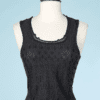 Pull en maille noir sans manches Christian Lacroix