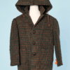 Manteau de garçonnet 1950 en lainage à carreaux