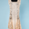 Robe 1920 en linon brodé et tulle brodé