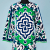 Mini robe en velours imprimé griffée Emilio Pucci