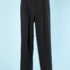 Pantalon noir taille haute griffé Yves Saint Laurent