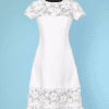 Robe de mariée 1960 en piqué de coton Pierre Balmain