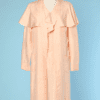 Tailleur robe et manteau 1920 en soie rose