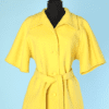 Veste 1970 en lainage jaune citron Guy Laroche