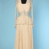 Tailleur du soir 1940 en mousseline brodé de perles Jean Patou