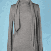 Pull vintage en cachemire gris Hermès