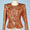 Veste 1980 en brocard de soie et lamé or Yves Saint Laurent