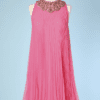 Robe 1960 en voile de nylon brodée de perles et strass