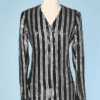 Veste pailletée noire et argent Christian Dior