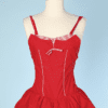 Maillot de bain 1950 en coton rouge