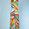 Combinaison pantalon 1970 en jersey polyamide multicolore