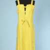 Robe d'été 1970 en lin jaune Courrèges