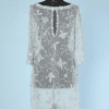 Robe 1960 en tulle bleue ciel perlée