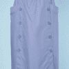 Jupe 1970 en coton bleu ciel Courrèges