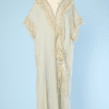 Déshabillé 1920 en mousseline bleue et dentelle avec rococo