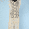 Robe 1920 en tulle ivoire brodé et mousseline