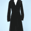 Manteau 1928 en velours noir Madeleine Vionnet