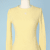 Pull en maille chaussette jaune Courrèges