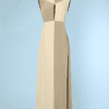 Robe longue Madame Grès 1970 en jersey de soie bicolore