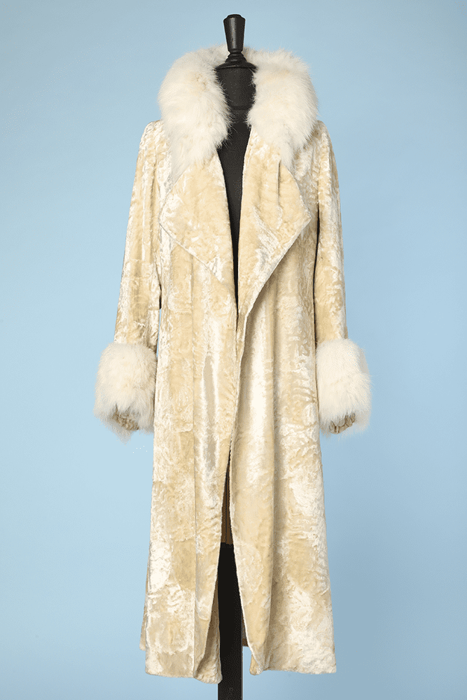 Magnifique Manteau De Soirée Vintage Des Années 1960 En Soie Shantung Perlée Verte Avec Manteau Opéra