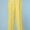 Pantalon 1960-70 en lin jaune Courrèges