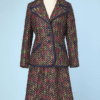 Tailleur 1960 1970 Veste et jupe en lainage tissé Lilli Ann