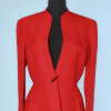 Veste 1980-1990 rouge griffée Thierry Mugler