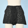 Culotte en dentelle et soie noire 1930