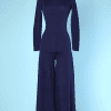 Combinaison pantalon 1940 en maille tricot marine