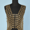 Gilet 1970 en pièces métalliques emmaillées